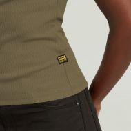 Picture of G-STAR WOMEN'S SLIM RIB TANK TOP IN GREEN 4