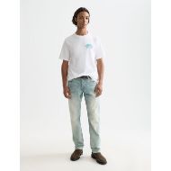 Picture of SCOTCH&SODA MEN'S FRONT AND BACK ARTWORK REGULAR-FIT T-SHIRT IN WHITE/PASTEL 7