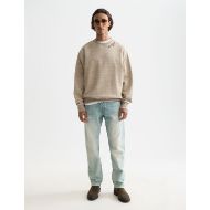 Picture of SCOTCH&SODA MEN'S SPACE YARN EMBROIDERED LOOSE-FIT SWEATSHIRT IN BEIGE 7