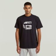 Picture of G-STAR MEN'S G ICON GR T-SHIRT IN DK BLACK 1