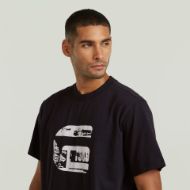 Picture of G-STAR MEN'S G ICON GR T-SHIRT IN DK BLACK 3