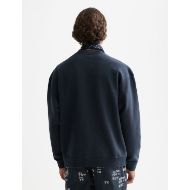 Picture of SCOTCH&SODA MEN'S CROSS STITCH ARTWORK RELAXED-FIT SWEATSHIRT IN DARK BLUE 5