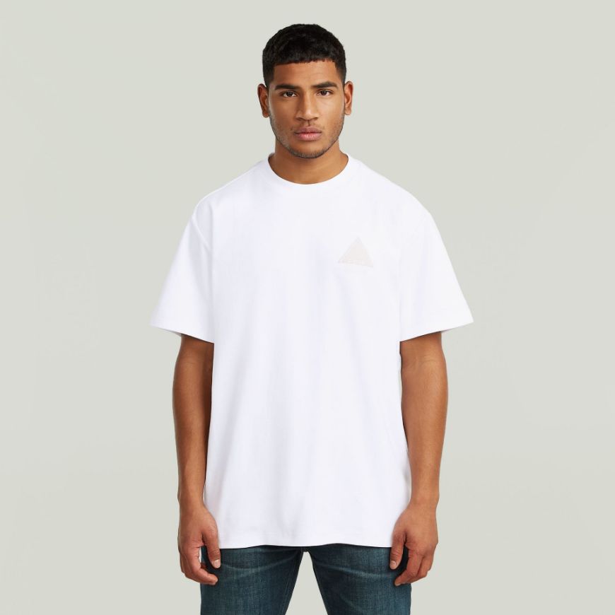 Picture of G-STAR MEN'S SMALL LOGO T-SHIRT IN WHITE