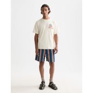 Picture of SCOTCH&SODA MEN'S THE 40TH ANNIVERSARY RELAXED-FIT EMBROIDERY T-SHIRT IN LIGHT BEIGE 7