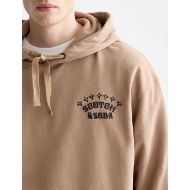 Picture of SCOTCH&SODA MEN'S FRONT AND BACK ARTWORK RELAXED-FIT ARTWORK IN LIGHT PASTEL BROWN 6