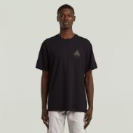 Picture of G-STAR MEN'S SMALL LOGO T-SHIRT IN DK BLACK 1