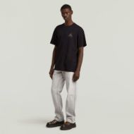 Picture of G-STAR MEN'S SMALL LOGO T-SHIRT IN DK BLACK 4