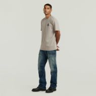 Picture of G-STAR MEN'S SMALL LOGO T-SHIRT IN ELEPHANT SKIN 4
