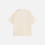 Picture of SCOTCH&SODA MEN'S CROSS-STITCHED FRONT ARTWORK LOOSE-FIT T-SHIRT IN LIGHT BEIGE 2