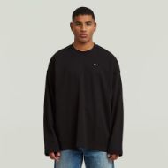 Picture of G-STAR MEN'S HEAVY JERSEY OVERSIZED T-SHIRT IN DK BLACK 1