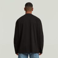 Picture of G-STAR MEN'S HEAVY JERSEY OVERSIZED T-SHIRT IN DK BLACK 2