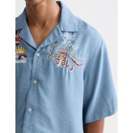 Picture of SCOTCH&SODA MEN'S THE 40TH ANNIVERSARY RELAXED-FIT SHORT SLEEVE SHIRT IN BLUE 6