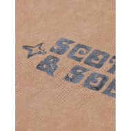 Picture of SCOTCH&SODA MEN'S FRONT ARTWORK RELAXED-FIT SNOW-WASHED T-SHIRT IN MEDIUM BEIGE 3