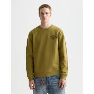 Picture of SCOTCH&SODA MEN'S CHEST LOGO REGULAR-FIT SWEATSHIRT IN GREEN 4