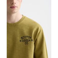 Picture of SCOTCH&SODA MEN'S CHEST LOGO REGULAR-FIT SWEATSHIRT IN GREEN 6