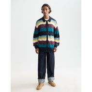 Picture of SCOTCH&SODA MEN'S OPEN STRUCTURE KNITTED CARDIGAN IN MULTICOLOR 7
