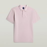 Picture of G-STAR MEN'S DUNDA OVERDYED SLIM POLO IN BURNISHED LILAC GD 6