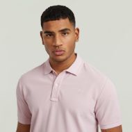 Picture of G-STAR MEN'S DUNDA OVERDYED SLIM POLO IN BURNISHED LILAC GD 3
