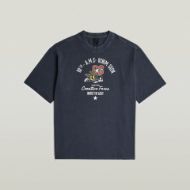 Picture of G-STAR MEN'S FRONT GR ANGRY BEE LOOSE T-SHIRT IN SALUTE GD 6