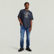 Picture of G-STAR MEN'S FRONT GR ANGRY BEE LOOSE T-SHIRT IN SALUTE GD 5