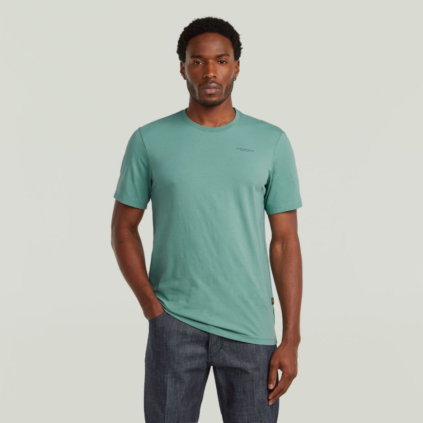 Picture of G-STAR MEN'S SLIM BASE T-SHIRT IN MINERAL BLUE