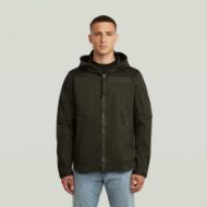 Picture of G-STAR MEN'S BATT HOODED OVERSHIRT IN ASFALT 1