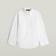 Picture of G-STAR WOMEN'S BOMBER SLEEVE SHIRT IN WHITE 1