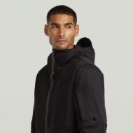Picture of G-STAR MEN'S BATT HOODED OVERSHIRT IN DK BLACK 3