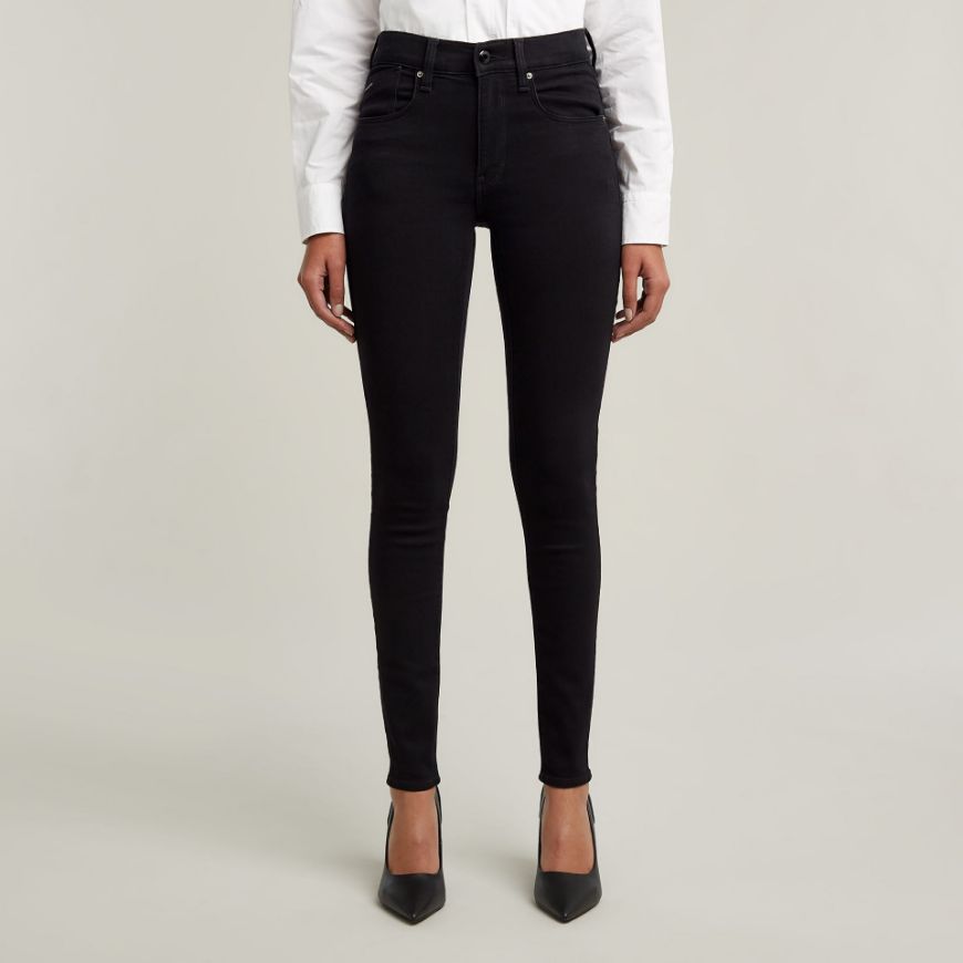 Picture of G-STAR WOMEN'S LHANA SKINNY JEANS IN PITCH BLACK