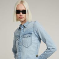Снимка на G-STAR ДАМСКА DENIM SLIM WESTERN РИЗА В СИНЬО 3