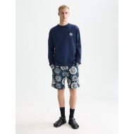 Picture of SCOTCH&SODA MEN'S PRINTED LONG LENGTH SWIM SHORTS IN NAVY 7