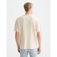 Picture of SCOTCH&SODA MEN'S SLUBYARN CHEST POCKET ARTWORK RELAXED-FIT T-SHIRT IN LIGHT BEIGE 5