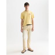 Picture of SCOTCH&SODA MEN'S LEFT CHEST ARTWORK REGULAR FIT T-SHIRT IN MEDIUM YELLOW 7