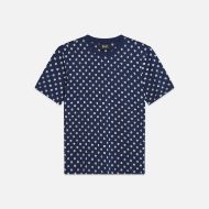 Picture of SCOTCH&SODA MEN'S MICRO-PRINTED REGULAR-FIT T-SHIRT IN NAVY 1