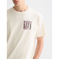 Picture of SCOTCH&SODA MEN'S FRONT AND BACK ARTWORK RELAXED-FIT T-SHIRT IN LIGHT BEIGE 6