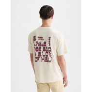 Picture of SCOTCH&SODA MEN'S FRONT AND BACK ARTWORK RELAXED-FIT T-SHIRT IN LIGHT BEIGE 5