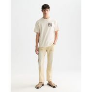 Picture of SCOTCH&SODA MEN'S FRONT AND BACK ARTWORK RELAXED-FIT T-SHIRT IN LIGHT BEIGE 7