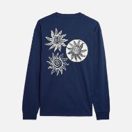 Picture of SCOTCH&SODA MEN'S BACK ARTWORK RELAXED-FIT LONG-SLEEVED T-SHIRT IN NAVY 2