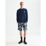 Picture of SCOTCH&SODA MEN'S BACK ARTWORK RELAXED-FIT LONG-SLEEVED T-SHIRT IN NAVY 7