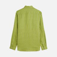 Picture of SCOTCH&SODA MEN'S LINEN STRIPED REGULAR FIT SHIRT IN GREEN 2