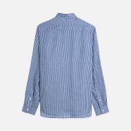 Picture of SCOTCH&SODA MEN'S LINEN STRIPED REGULAR FIT SHIRT IN BLUE 2