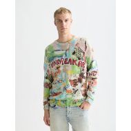 Снимка на SCOTCH&SODA МЪЖКИ ПУЛОВЕР BASQUIAT PRINTED LOOSE FIT В КОМБИНАЦИЯ 4
