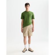 Picture of SCOTCH&SODA MEN'S SEASONAL CORE CHEST LOGO REGULAR FIT T-SHIRT IN GREEN 7
