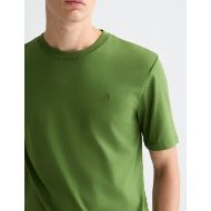 Picture of SCOTCH&SODA MEN'S SEASONAL CORE CHEST LOGO REGULAR FIT T-SHIRT IN GREEN 6