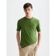 Picture of SCOTCH&SODA MEN'S SEASONAL CORE CHEST LOGO REGULAR FIT T-SHIRT IN GREEN 4