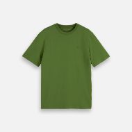 Picture of SCOTCH&SODA MEN'S SEASONAL CORE CHEST LOGO REGULAR FIT T-SHIRT IN GREEN 1