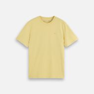 Picture of SCOTCH&SODA MEN'S SEASONAL CORE CHEST LOGO REGULAR FIT T-SHIRT IN MEDIUM YELLOW 1