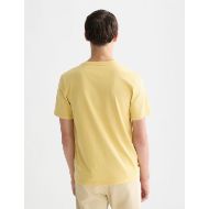 Picture of SCOTCH&SODA MEN'S SEASONAL CORE CHEST LOGO REGULAR FIT T-SHIRT IN MEDIUM YELLOW 5