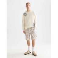 Picture of SCOTCH&SODA MEN'S EMBROIDERED RELAXED-FIT SWEATSHIRT IN LIGHT BEIGE 7