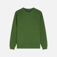 Picture of SCOTCH&SODA MEN'S JACQUARD REGULAR FIT SWEATSHIRT IN DARK GREEN 1